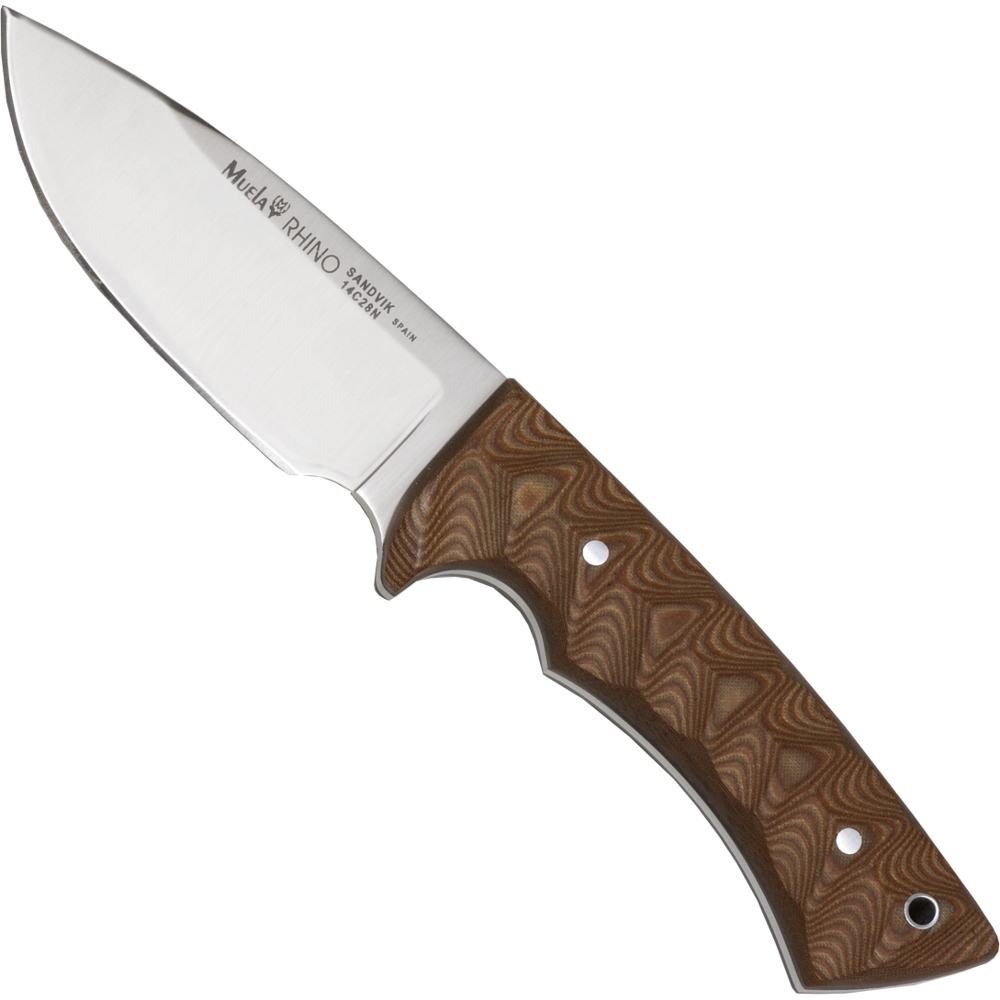 Muela Hunting Knife Rhino Micarta Sand 22cm Utility Knife Outdoor | eBay