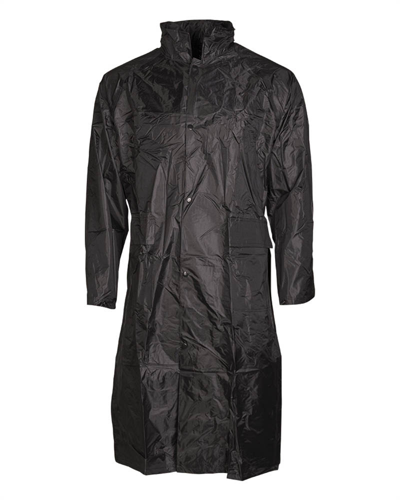 Mil-Tec Raincoat PES/PVC Rain Jacket Rain Gear Jacket Black Olive S-3XL ...